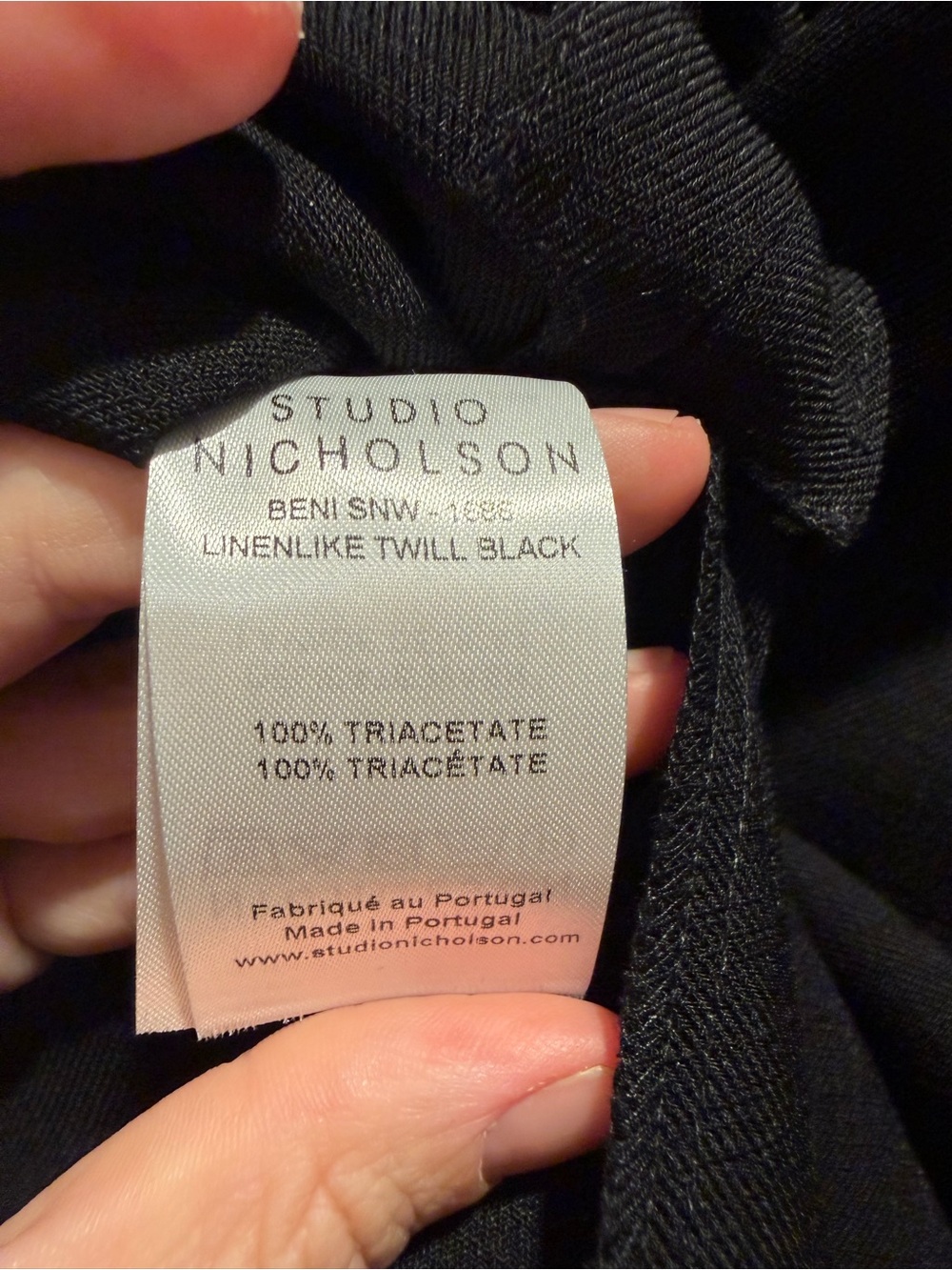 NWOT Studio Nicholson Beni Black Midi Skirt UK 6 / IT 38 | Linen-Like Twill - Picture 10 of 12